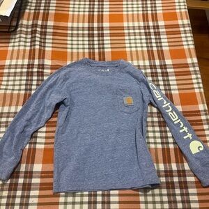 Carhartt Kids Heather Blue Long Sleeve Tee